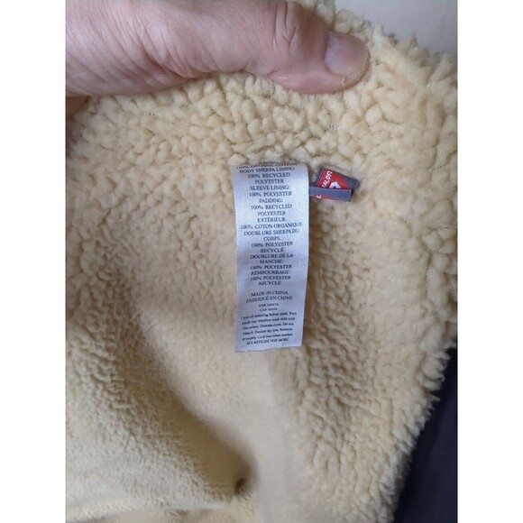 NWOT Faherty Timberline Trucker Jacket Medium - Sherpa Collar- Washed Black $298 - Picture 9 of 13